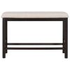 TREXM 6-Piece Counter Height Dining Table Set Table with Shelf 4 Chairs and Bench for Dining Room (Espresso)