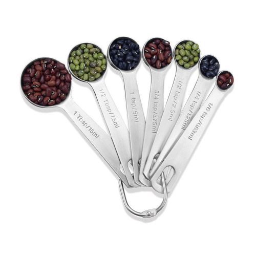 Measuring Spoons: U-Taste 18/8 Stainless Steel Measuring Spoons Set of 9 Piece: 1/16 tsp;  1/8 tsp;  1/4 tsp;  1/3 tsp;  1/2 tsp;  3/4 tsp;  1 tsp;  1
